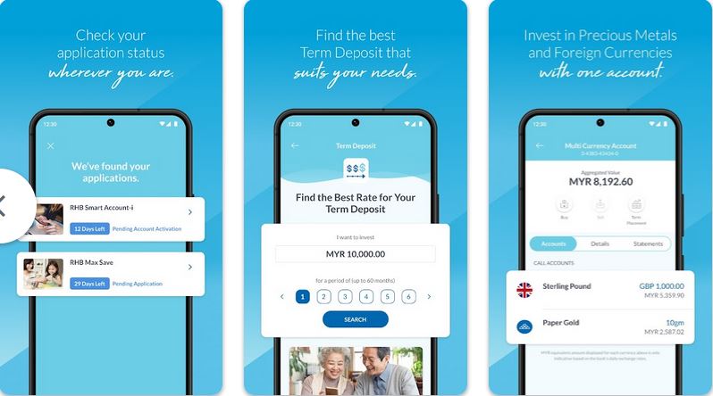 Check Baki RHB Guna RHB Mobile Banking
