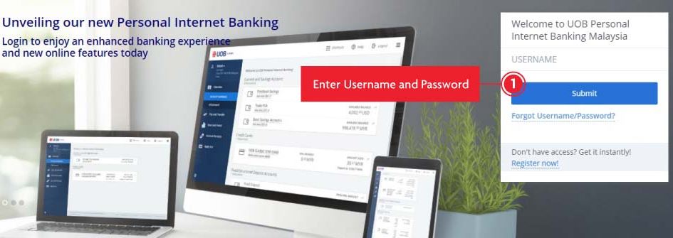 Aktifkan Internet Banking UOB