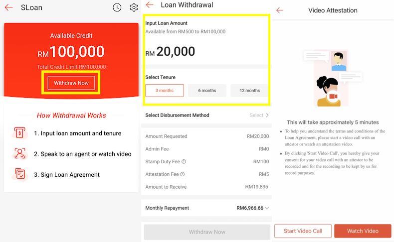Cara Buat Pinjaman SLoan