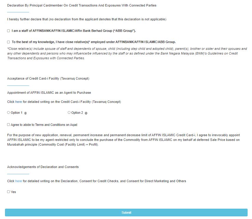 Cara Mohon Kad Kredit Affin Bank