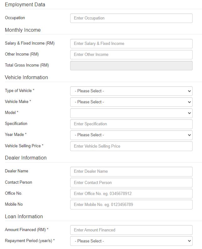 Maklumat Kemudahan Sewa Pembiayaan Public Bank
