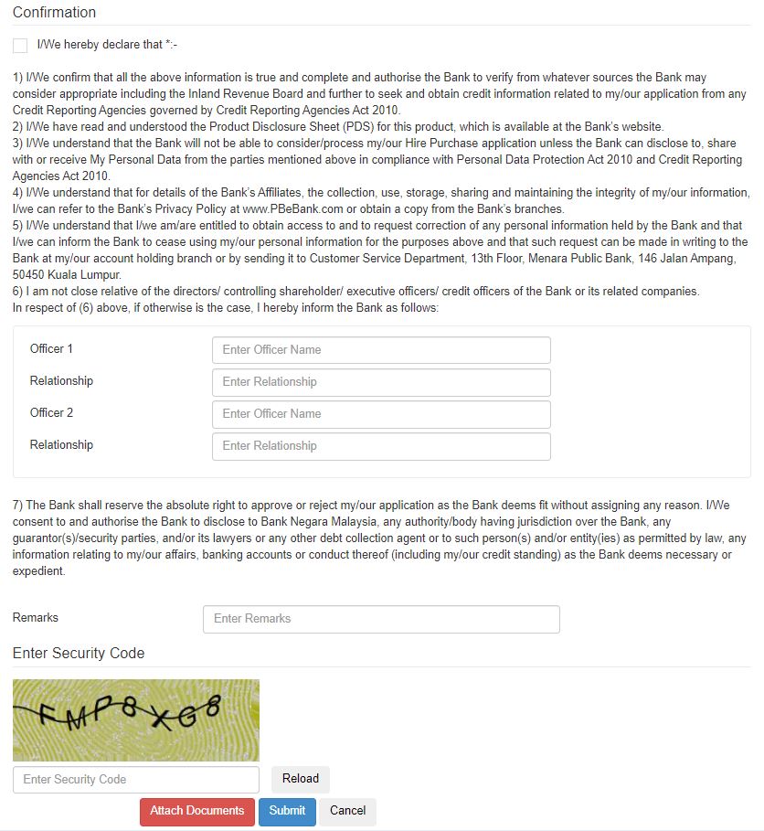 Terms And Condition Syarat Mohon Pinjaman Kereta