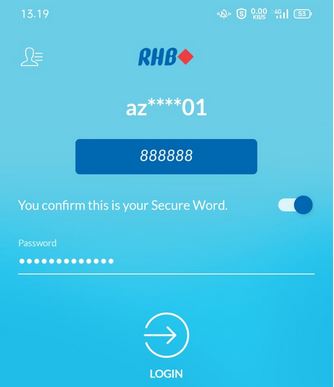Cara Login RHB Mobile Banking