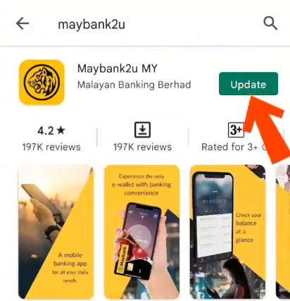 Update Aplikasi Maybank2u