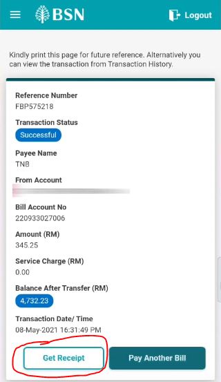 Bayar Bil Elektrik Online TNB