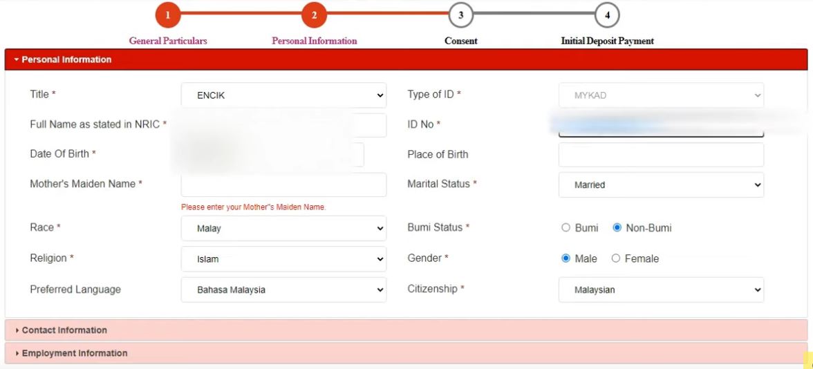 Pembukaan Akaun Agrobank Online