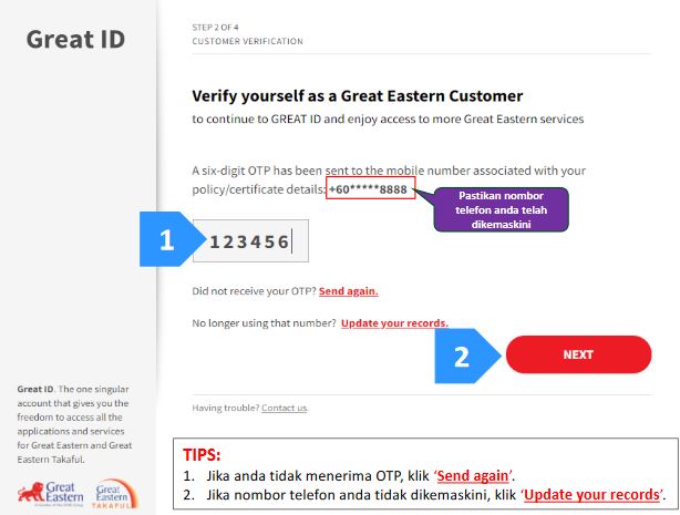Cara Daftar i-Get In Touch Great Eastern Takaful