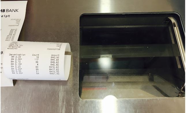 Cara Tukar Duit Syiling guna Coin Deposit Machine CIMB