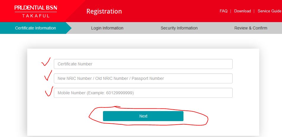 PruBSN Touch Register