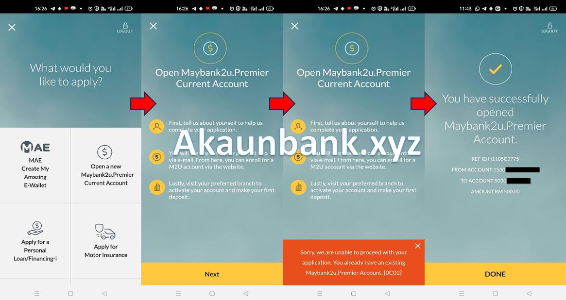 Cara Buka Akaun Maybank2u.Premier