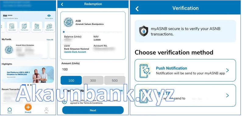 Cara Keluarkan Duit ASB Guna App MyASNB