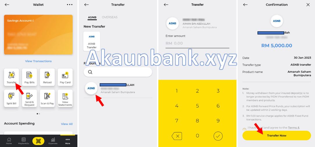Cara Transfer MAE Ke ASB