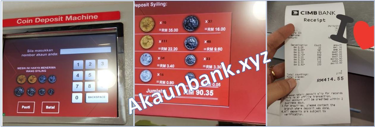 Cara Menggunakan Mesin Duit Syiling