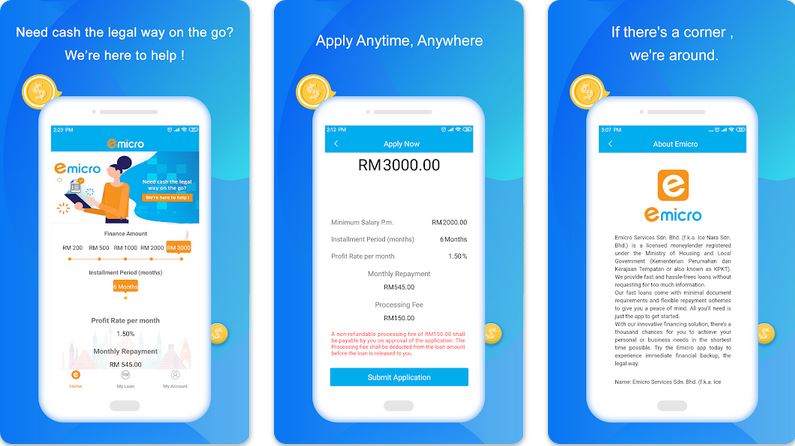 Cara Apply Loan Emicro Online