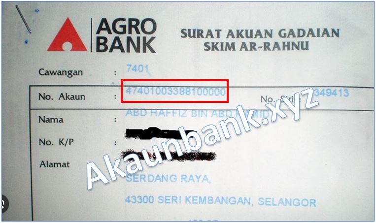 Contoh No Akaun Agrobank
