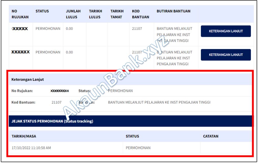 Semakan Bantuan MAIK
