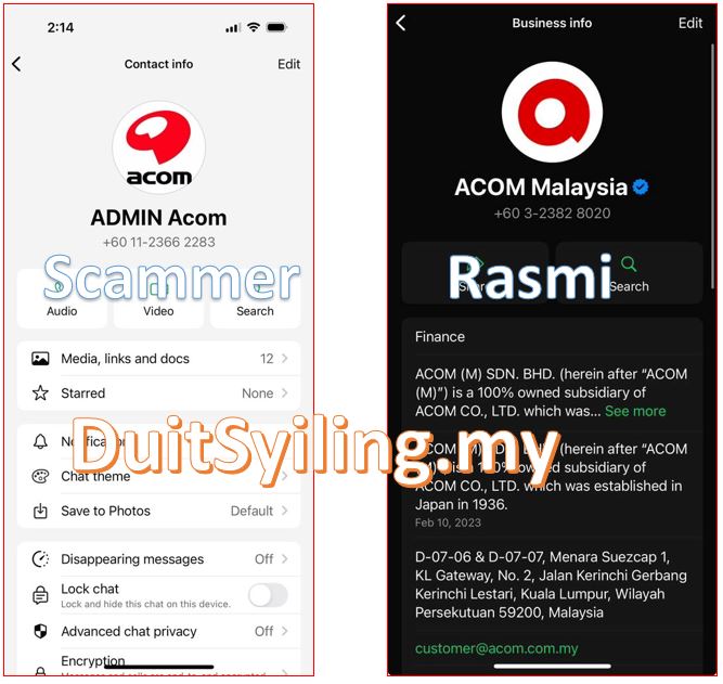 ACOM Scammer Betul Ke