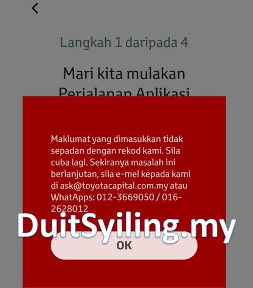 Tak Boleh Login TCAP EZ Connect Toyota Capital