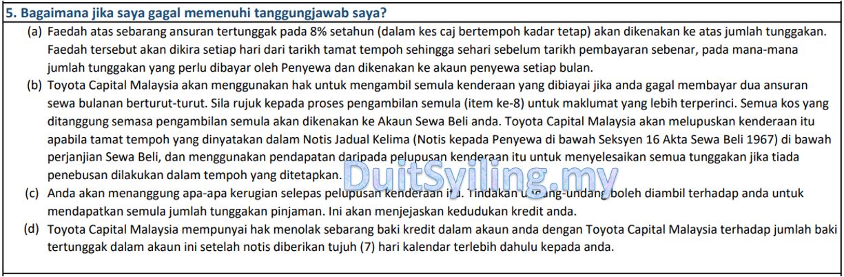 Tunggakan Toyota Capital